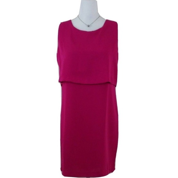 Cynthia Rowley~Woman Size 6~Hot Pink Sheath Dress Sleeveless. - Picture 1 of 12